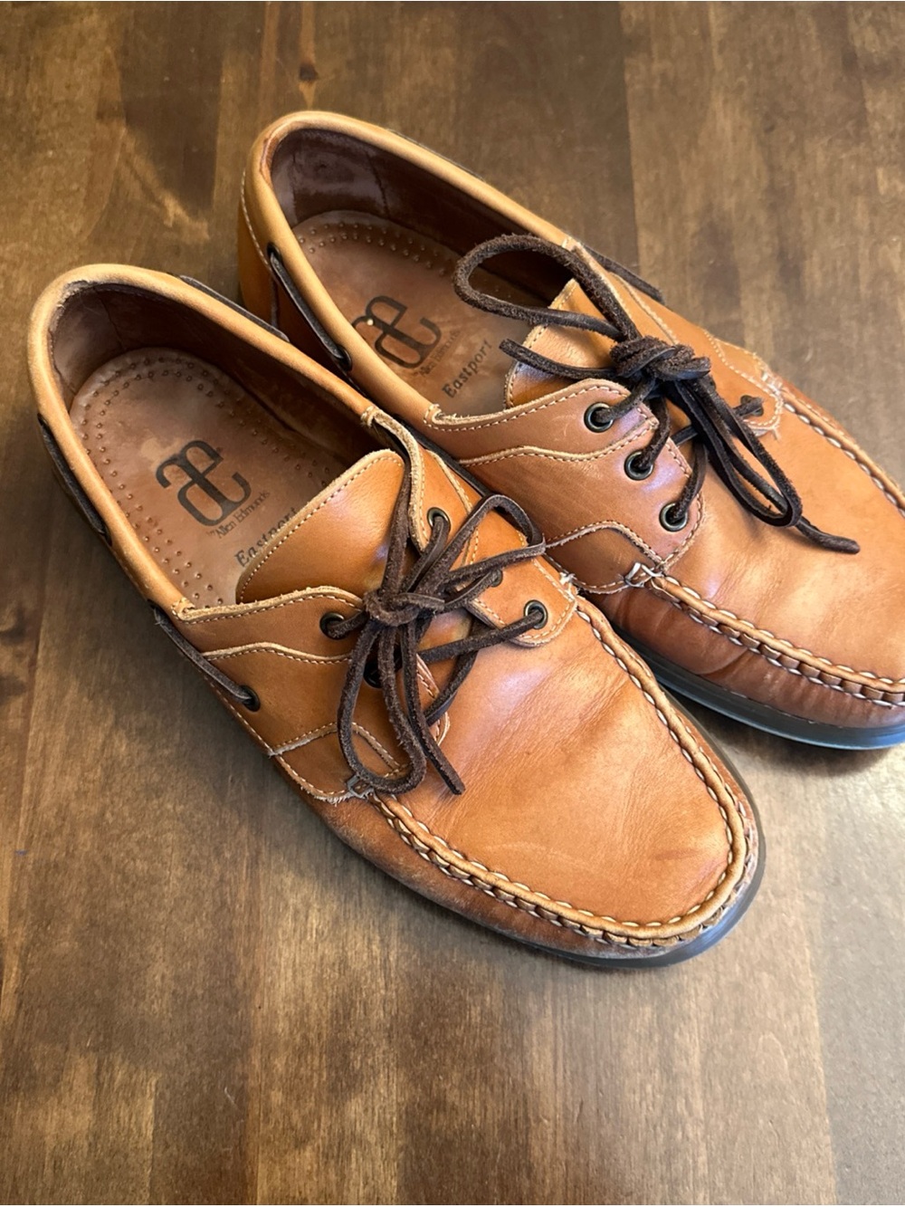 Allen Edmonds Eastport Boat Shoes Men's Size 9 Brown Leather Casual Loafer